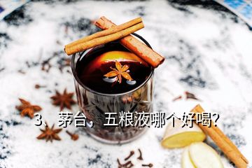 3、茅臺(tái)，五糧液哪個(gè)好喝？
