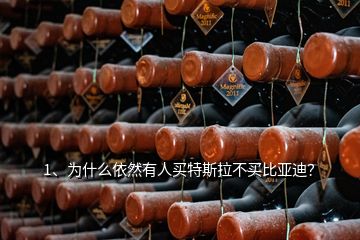 1、為什么依然有人買特斯拉不買比亞迪？