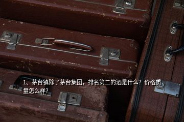 1、茅臺(tái)鎮(zhèn)除了茅臺(tái)集團(tuán)，排名第二的酒是什么？?jī)r(jià)格質(zhì)量怎么樣？