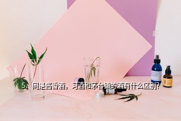 5、同是醬香酒，習(xí)酒和茅臺鎮(zhèn)的酒有什么區(qū)別？