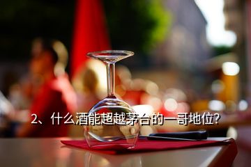 2、什么酒能超越茅臺的一哥地位？