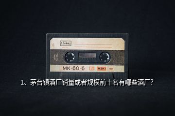 1、茅臺(tái)鎮(zhèn)酒廠銷量或者規(guī)模前十名有哪些酒廠？