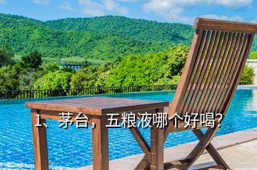 1、茅臺(tái)，五糧液哪個(gè)好喝？