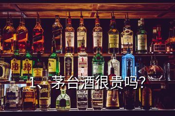 1、茅臺酒很貴嗎？