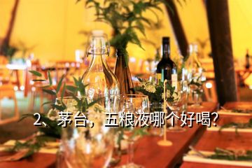 2、茅臺(tái)，五糧液哪個(gè)好喝？