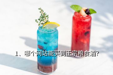 1、哪個網(wǎng)站能買到正宗糧食酒？