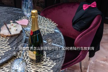 3、迷你世界怎么獲得陸行鳥？如何將陸行鳥放到背包里？