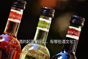2、酒的起源是什么，有哪些酒文化？