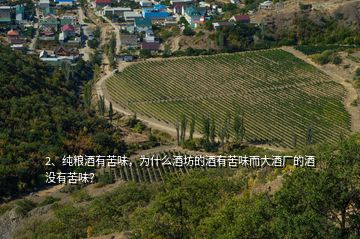 2、純糧酒有苦味，為什么酒坊的酒有苦味而大酒廠的酒沒(méi)有苦味？