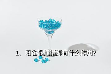 1、陽雀根燉豬腳有什么作用？