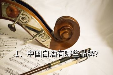 1、中國(guó)白酒有哪些品牌？