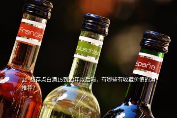 2、想存點(diǎn)白酒15到20年以后喝，有哪些有收藏價(jià)值的酒推薦？
