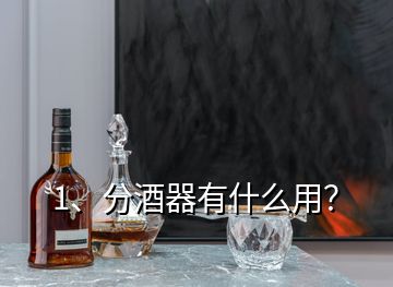 1、分酒器有什么用？