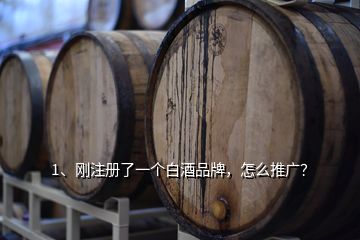 1、剛注冊了一個白酒品牌，怎么推廣？