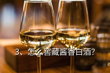 3、怎么窖藏醬香白酒？