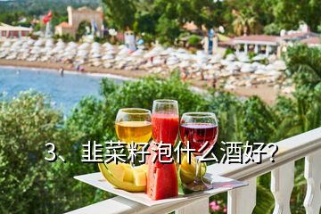 3、韭菜籽泡什么酒好？