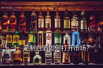 1、定制白酒如何打開市場？