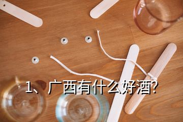 1、廣西有什么好酒？