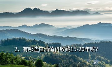 2、有哪些白酒值得收藏15-20年呢？