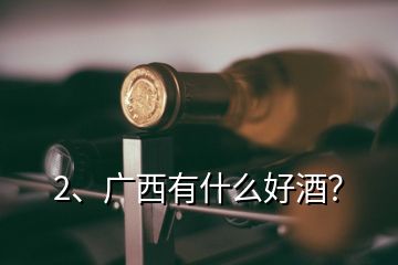 2、廣西有什么好酒？