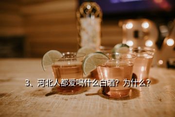 3、河北人都愛(ài)喝什么白酒？為什么？