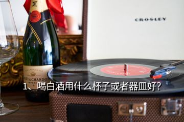 1、喝白酒用什么杯子或者器皿好？
