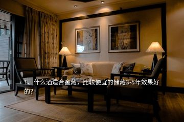 1、什么酒適合窖藏，比較便宜的儲(chǔ)藏3-5年效果好的？
