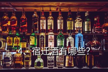 4、宿遷酒有哪些？