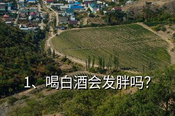 1、喝白酒會發(fā)胖嗎？