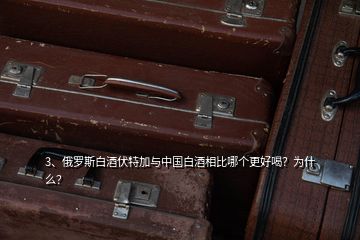 3、俄羅斯白酒伏特加與中國白酒相比哪個(gè)更好喝？為什么？