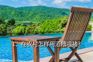 1、在農(nóng)村怎樣用酒糟喂豬？