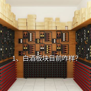 1、白酒板塊目前咋樣？