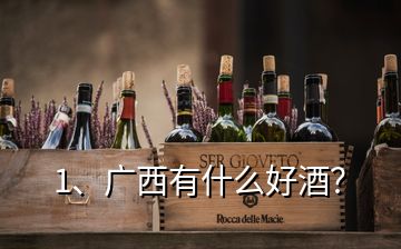 1、廣西有什么好酒？