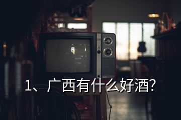 1、廣西有什么好酒？