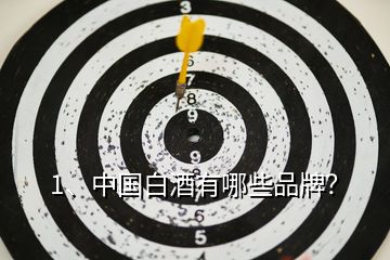 1、中國(guó)白酒有哪些品牌？