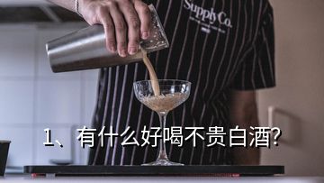 1、有什么好喝不貴白酒？