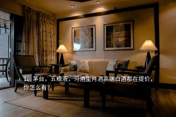 1、茅臺(tái)，五糧液，習(xí)酒生肖酒高端白酒都在提價(jià)，你怎么看？