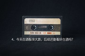 4、今天白酒板塊大跌，后續(xù)還能看好白酒嗎？