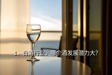 1、白酒行業(yè)，哪個酒發(fā)展?jié)摿Υ螅?></p><p>未來白酒消費(fèi)向名酒品牌集中，向區(qū)域龍頭品牌集中，向品類代表品牌集中?？偟膩碚f，全國化會向百億級品牌集中，區(qū)域化品牌會50億級龍頭品牌集中，目前過百億的企業(yè)有10家：1、茅臺約854億；2、<a href=