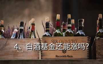 4、白酒基金還能漲嗎？