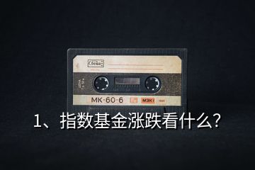 1、指數(shù)基金漲跌看什么？