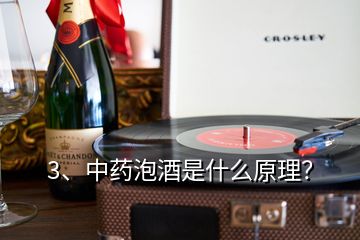3、中藥泡酒是什么原理？