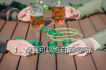 1、桑葚可以泡白酒喝嗎？