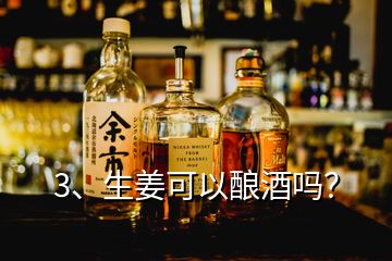 3、生姜可以釀酒嗎？