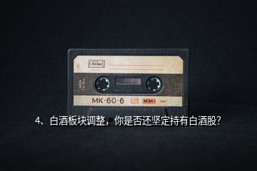 4、白酒板塊調(diào)整，你是否還堅定持有白酒股？