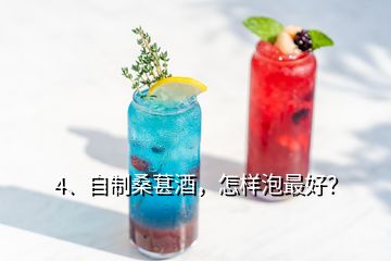 4、自制桑葚酒，怎樣泡最好？