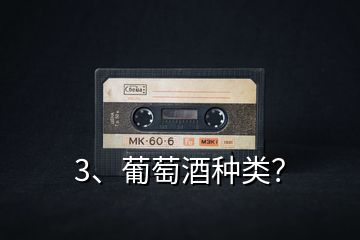 3、葡萄酒種類？