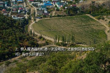 2、倒入醒酒器的紅酒一次沒(méi)喝完，還能倒回酒瓶保存嗎？有什么好建議？