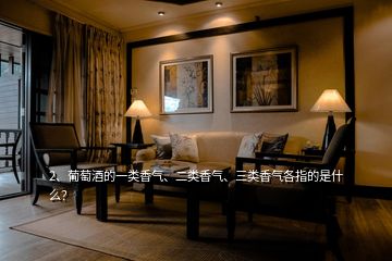 2、葡萄酒的一類香氣、二類香氣、三類香氣各指的是什么？