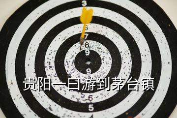 貴陽(yáng)一曰游到茅臺(tái)鎮(zhèn)
